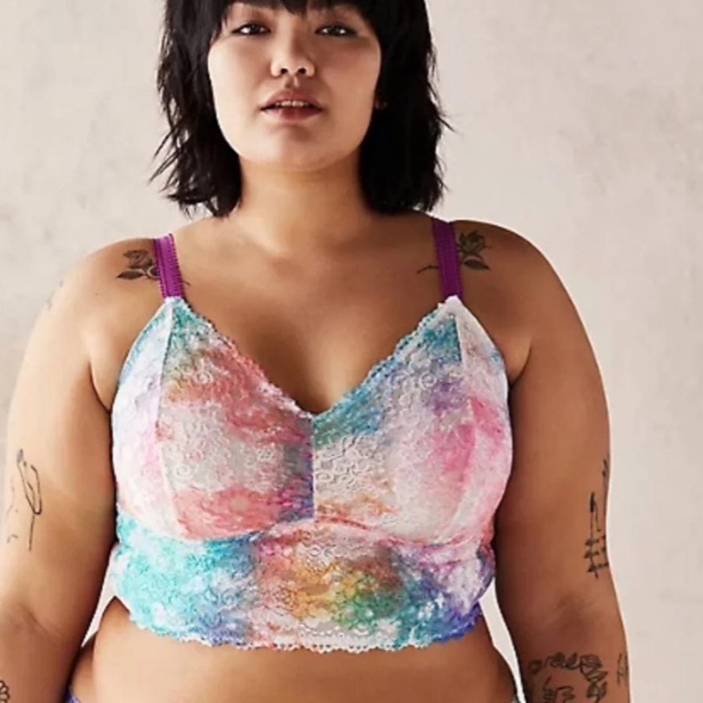 Torrid Tie Dye Lace Bralette